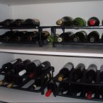 cupboard and benchtop wine racks