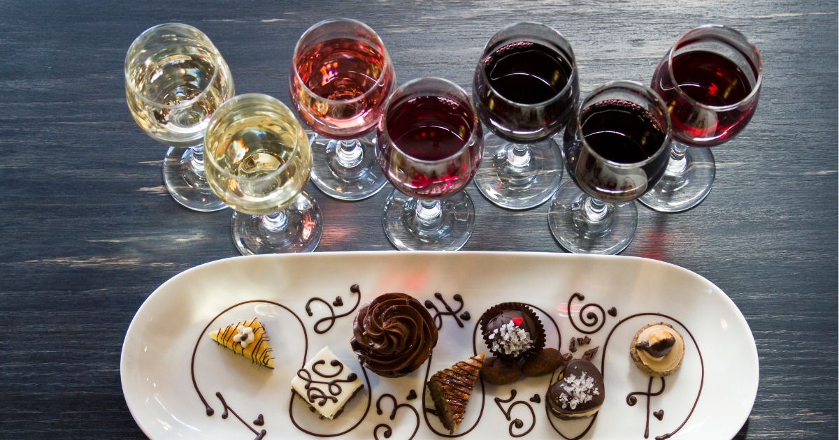 Wine paired with desserts